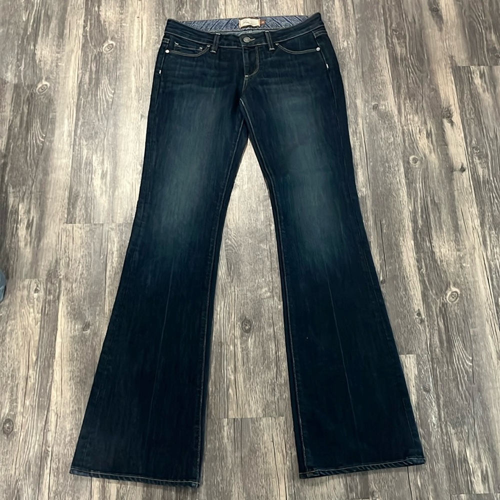 PAIGE Women's Boot Cut Jeans - Dark Blue